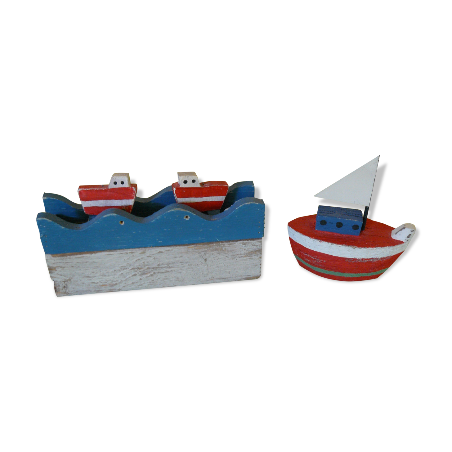Small wooden boats