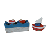 Small wooden boats