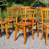 6 country bistro chairs 40s
