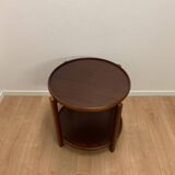 Danish beech side table, 1980