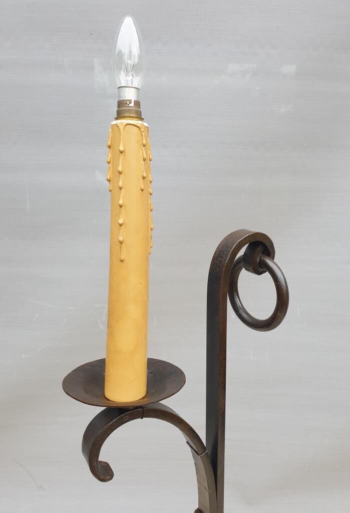 Ironwork floor lamp Jean-Pierre Ryckaert 1950, France