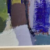 Mid-century original swedish oil on canvas "still life" by gösta falck