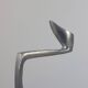 Pair of postmodern aluminium candlesticks by Matthew Hilton