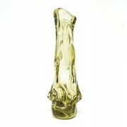 Sekacz vase, crumpled glass, Huta Wołomin, Poland, 1980s