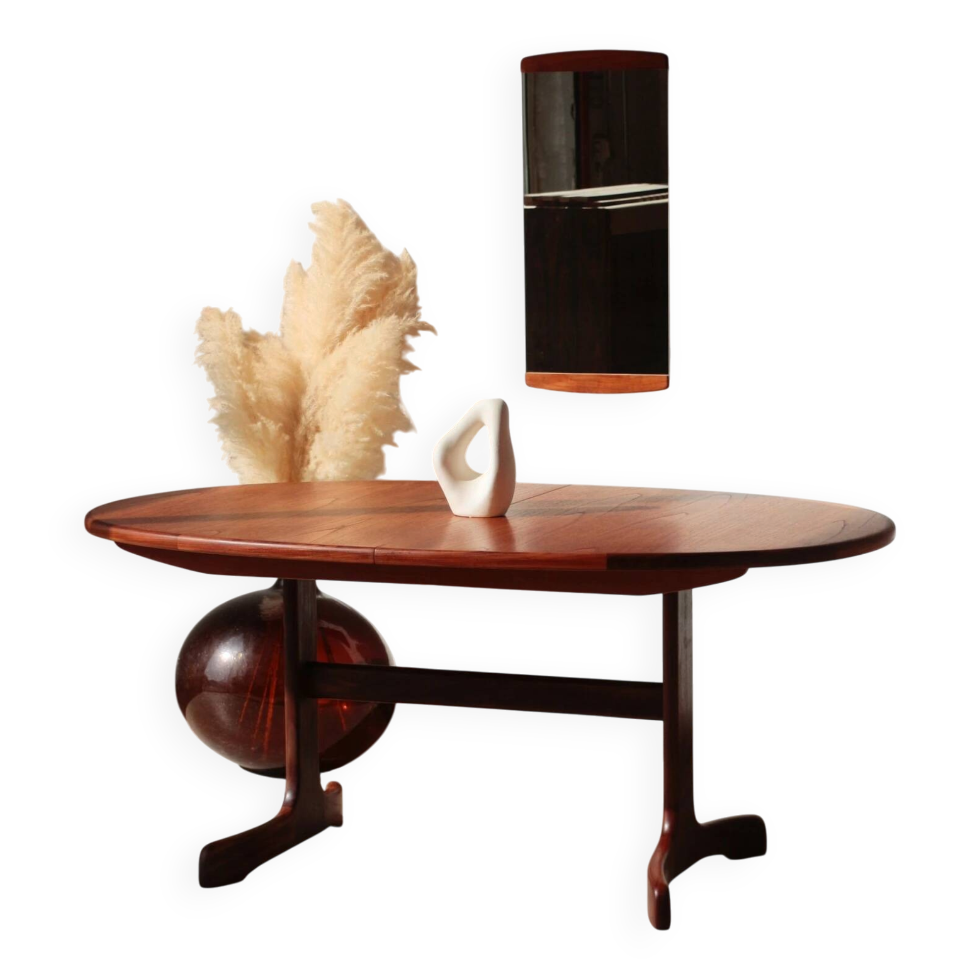 Oval dining table in teak – 6 to 8 people – Fresco model – G Plan