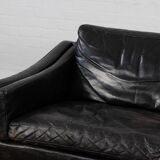 Vintage Sofa Mid Century Leder Danish Design 60er 70er