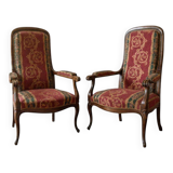 Pair of Voltaire armchairs