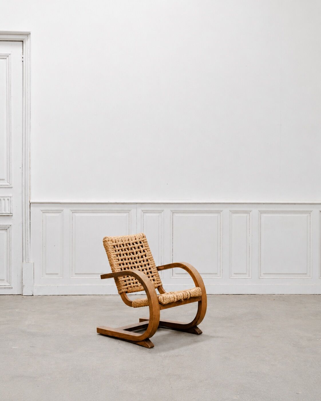 Rare fauteuil de démonstration Audoux et Minet, taille enfant