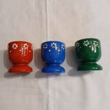 3 coquetiers anciens en bois