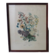 Framed Vilmorin lithograph, bouquet No 3, 1853, E. Champin