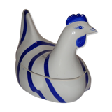 Empty hen pocket porcelain années 80