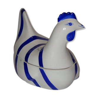 Empty hen pocket porcelain années 80