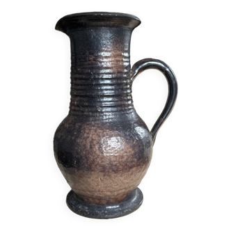 Brutalist ceramic pitcher Jean Marais