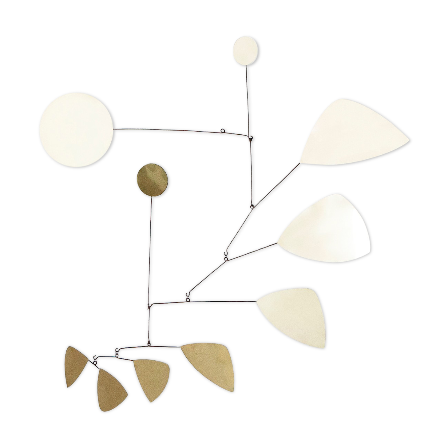 Modernist brass mobile 65 x 70cm