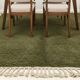 Lot de 3 Tapis Verts Artisanaux – 2x (2,5x1,5 m) + 1x (3x2 m)