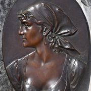 Léopold Harzé, Bust of a Peasant Woman (1881)
