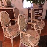 4 fauteuils d'époque Louis XVI estampillés