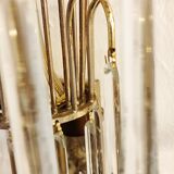 Wall lamp "Venini" of crystals. Italy 1970s