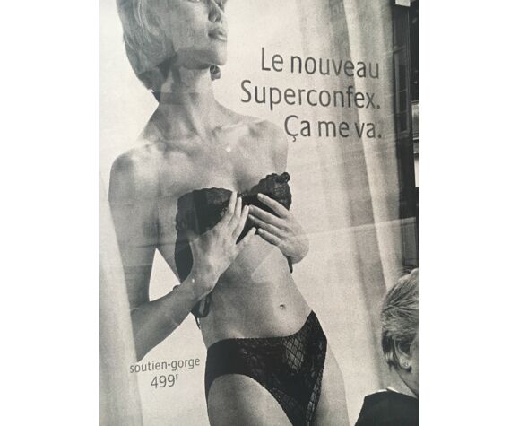 Photographie, femme Bruxelles publicité lingerie, années 90 | Selency