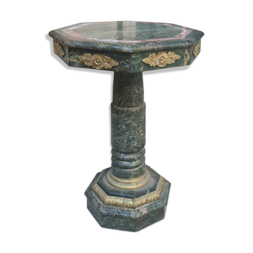 PAIR OF MARBLE GARDEN TABLES - MODERN WORK
