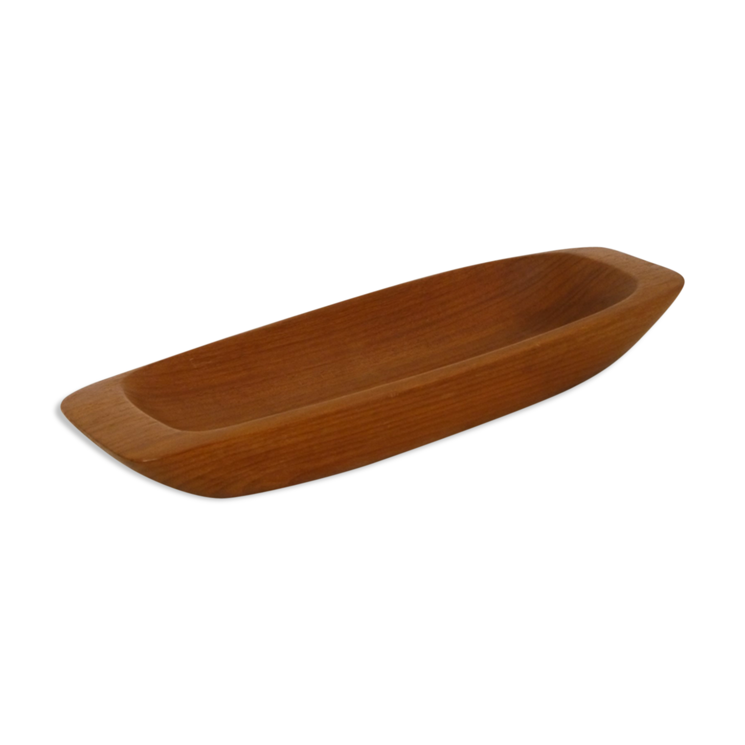 Vintage trinket bowl in teak Sweden 1960