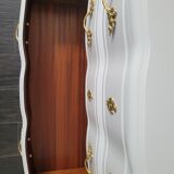 Commode style Louis XV, blanc et doré