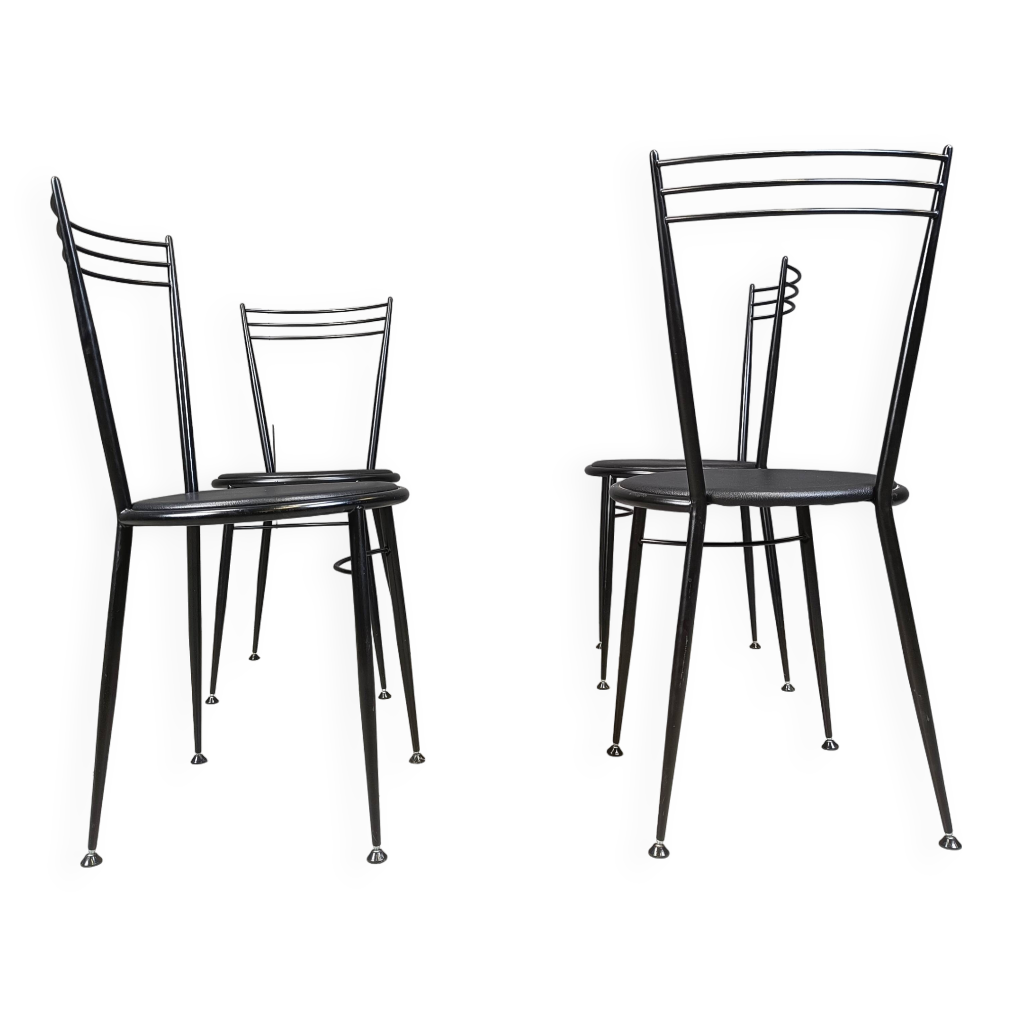 Vintage dining chairs by Calligaris, 1980s