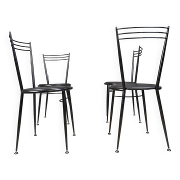 Vintage dining chairs by Calligaris, 1980s
