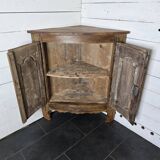 Encoignure galbée xixème en chêne