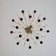 Amber waterfall chandelier made of Murano glass