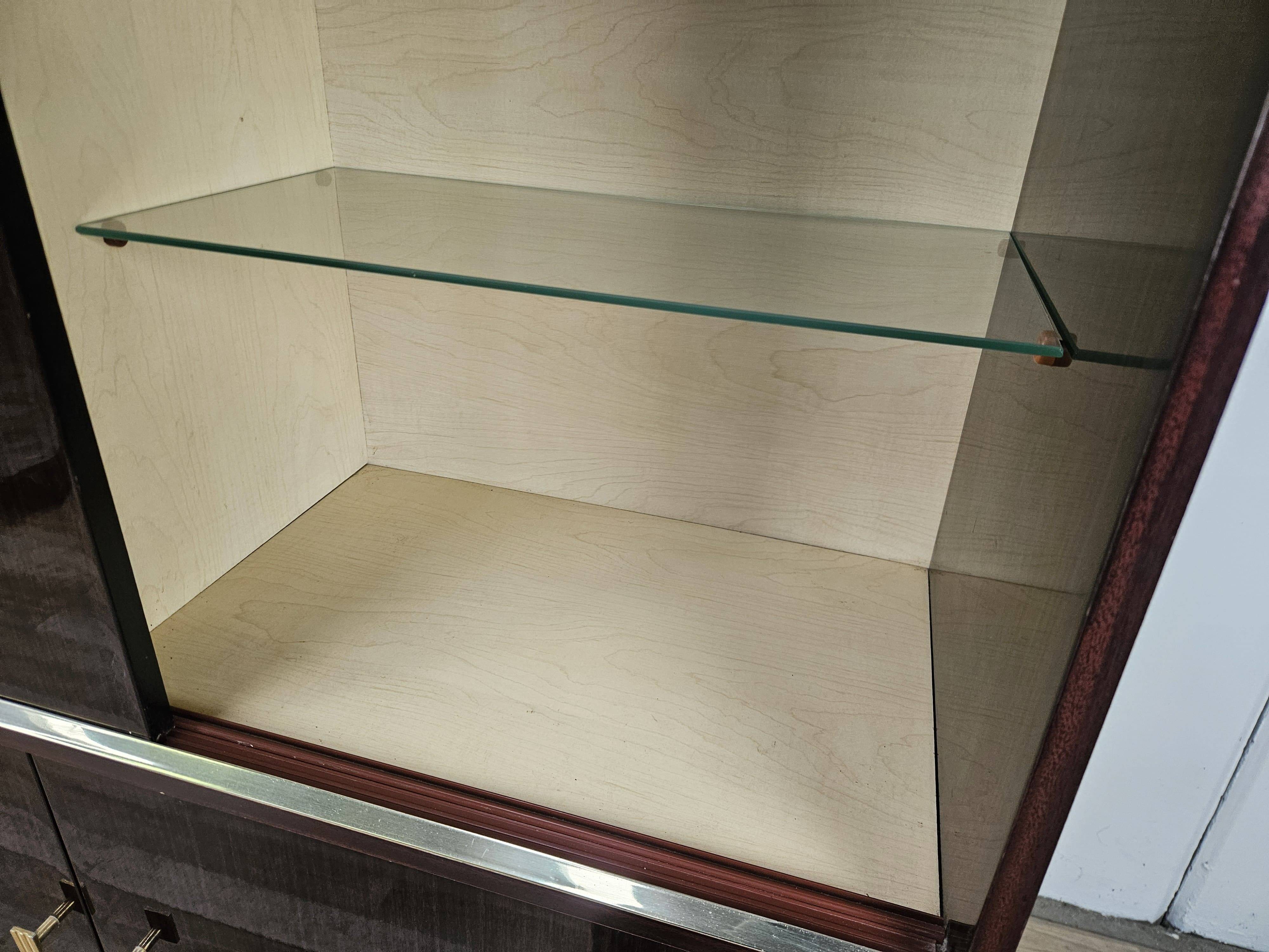 1950s rosewood display cabinet