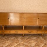 Custom-made cherry wood sideboard
