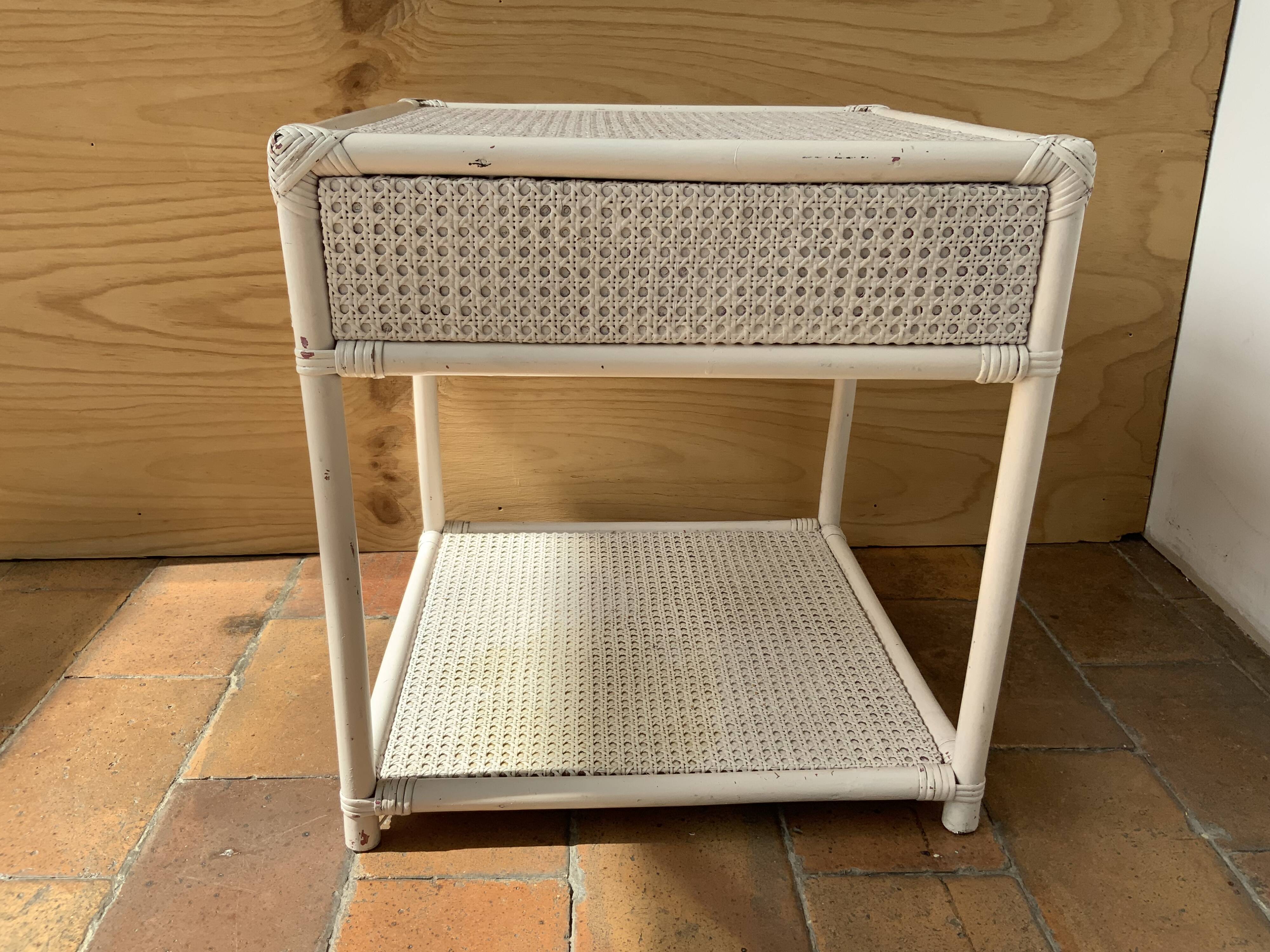 Nightstand or rattan bedside