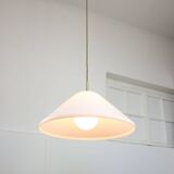 Elpis Pendant by Luigi Massoni for Guzzini in Plexiglass & Brass, 1970s