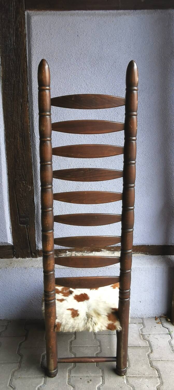 High chair, safari armchair, vintage Nordic design, 70s