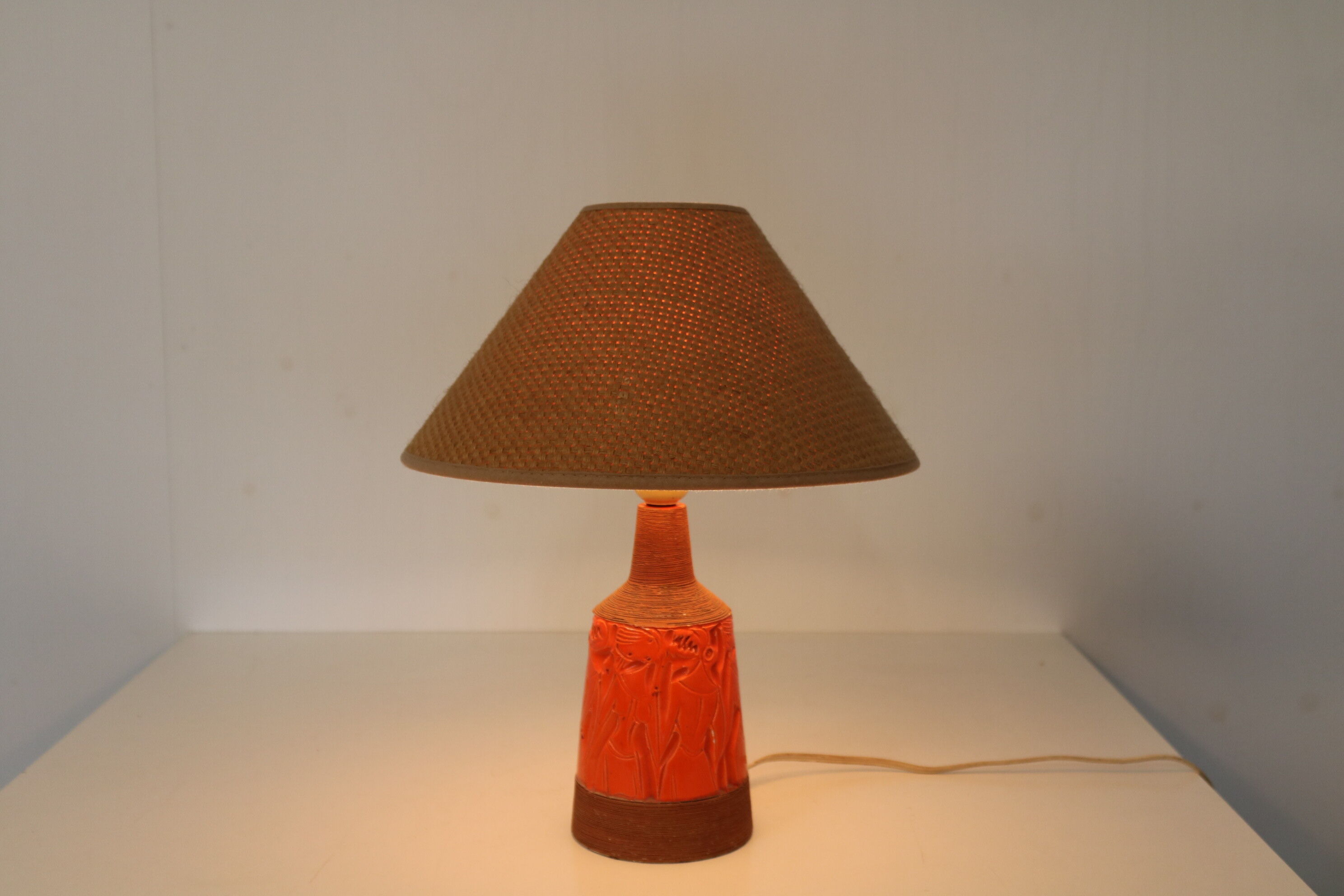 Ceramics table lamp by Fratelli Fanciullacci, Italy 1960