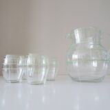 Jug, water decanter with glasses