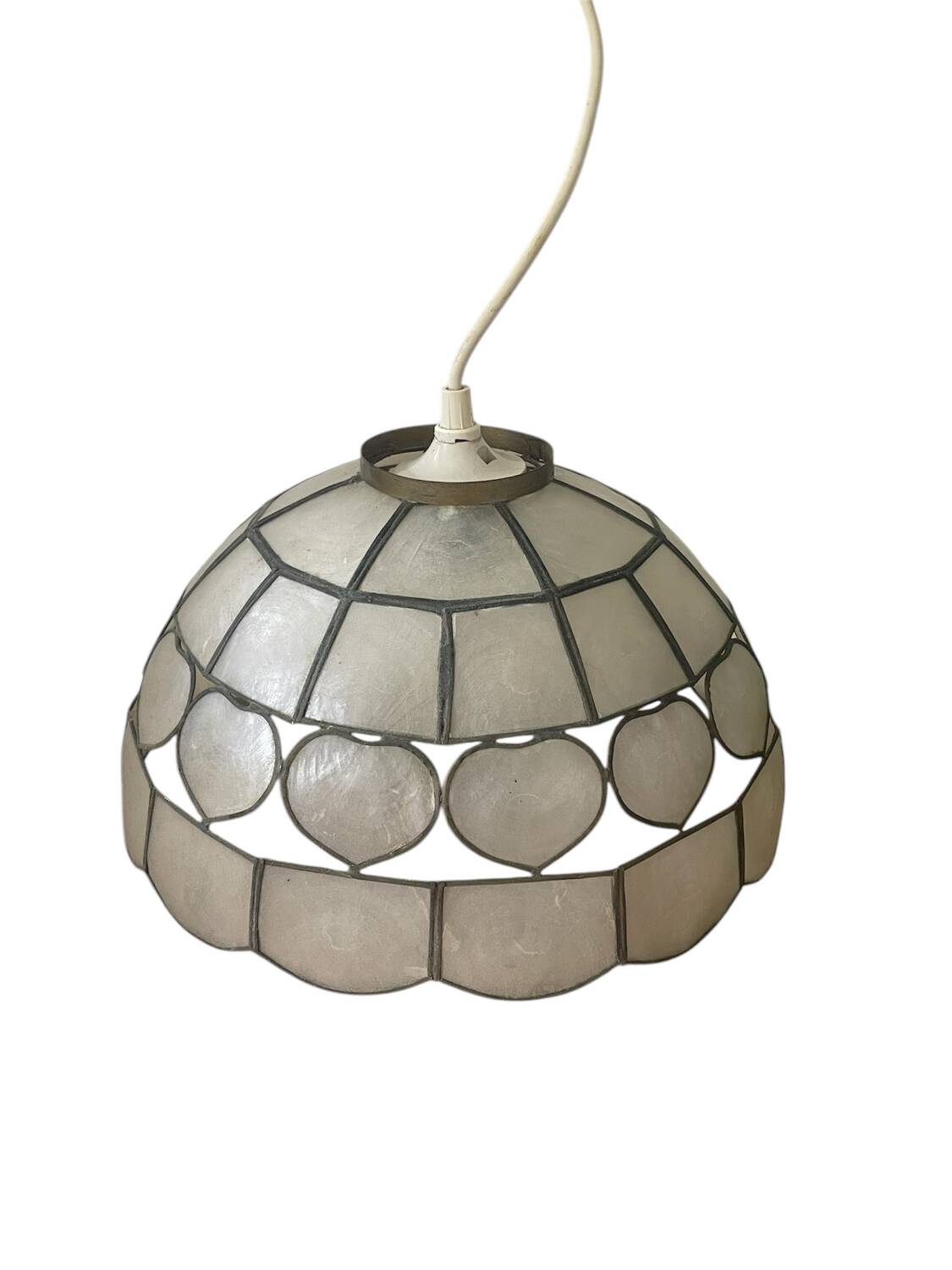 Vintage mother-of-pearl heart pendant