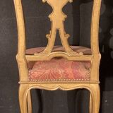 Pair of gilded wooden chairs