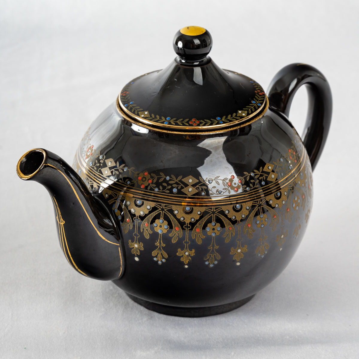 Tea Service - Sarreguemines - Rockingham Model - XIXth Century