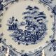 2 Antique Gilman Sacavem Statue Dinner Plates / Serving Dishes