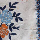 Flowery tablecloth of the 70s