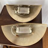 Paire d'appliques laiton