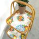 Rattan serving table