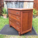 Commode vintage à pieds compas en chêne