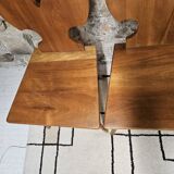 Set of 4 brutalist chairs 1970"