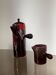 Ceramic teapot and milk jug