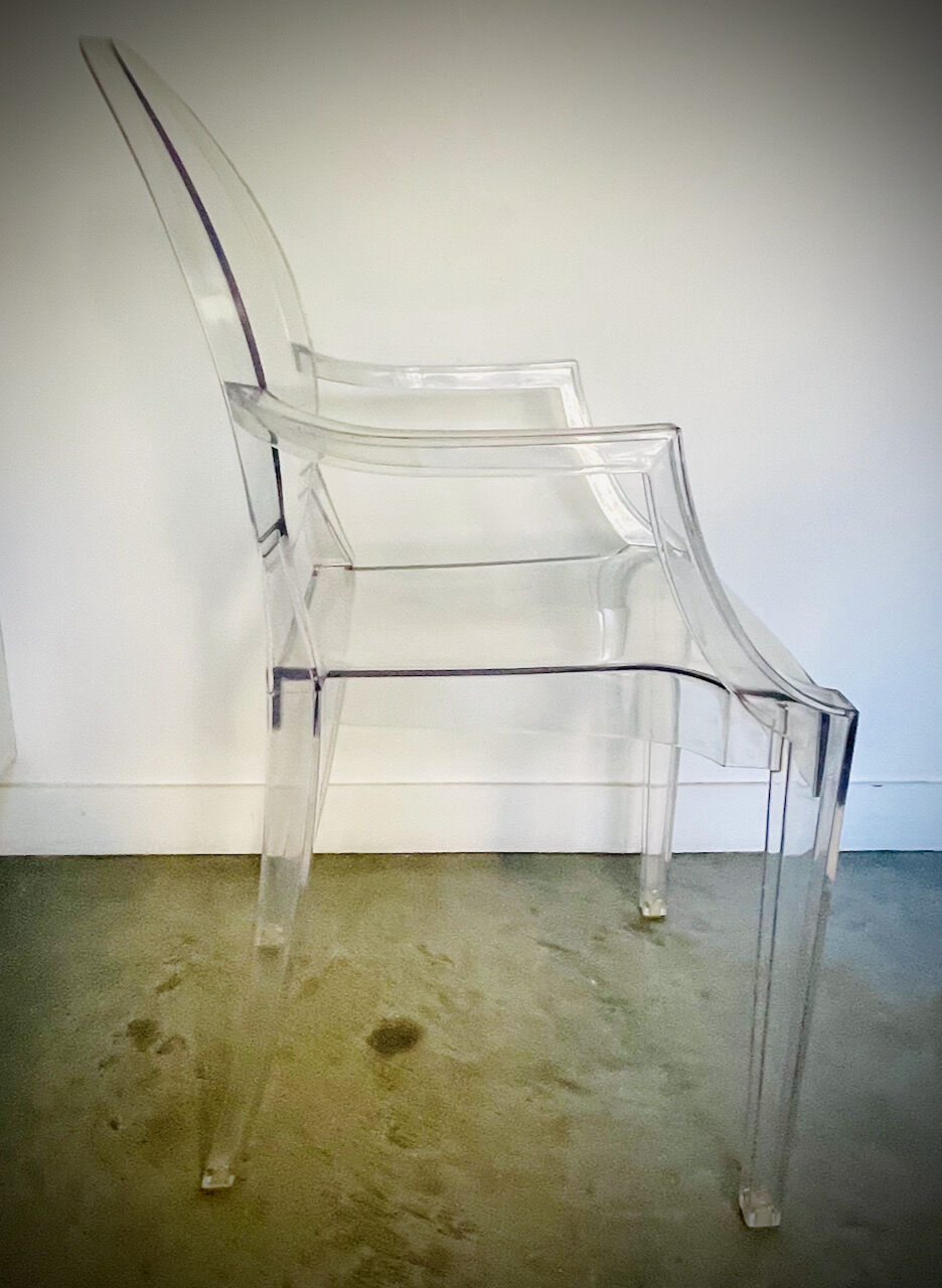 3 Louis Ghost armchairs by Philippe Starck