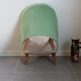 Toad silk velvet armchair