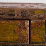 Ancienne armoire rouge à deux portes (c.1900) #16